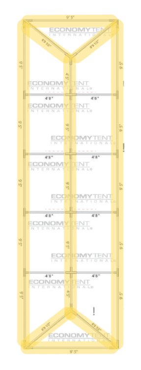 No Preference Bistro Perimeter+ Lighting for 10x50 Tent