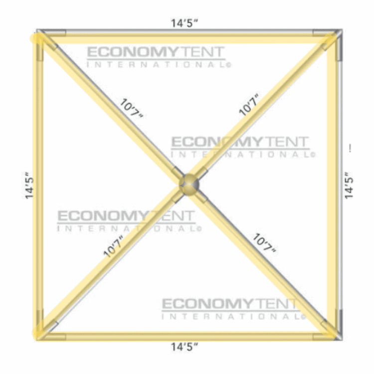 No Preference Bistro Full Lighting for 15x15 Tent
