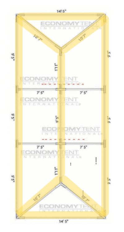 No Preference Bistro Perimeter+ Lighting for 15x30 Tent