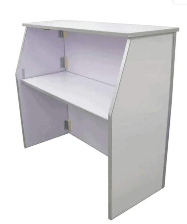 6 ft Portable Bar - White