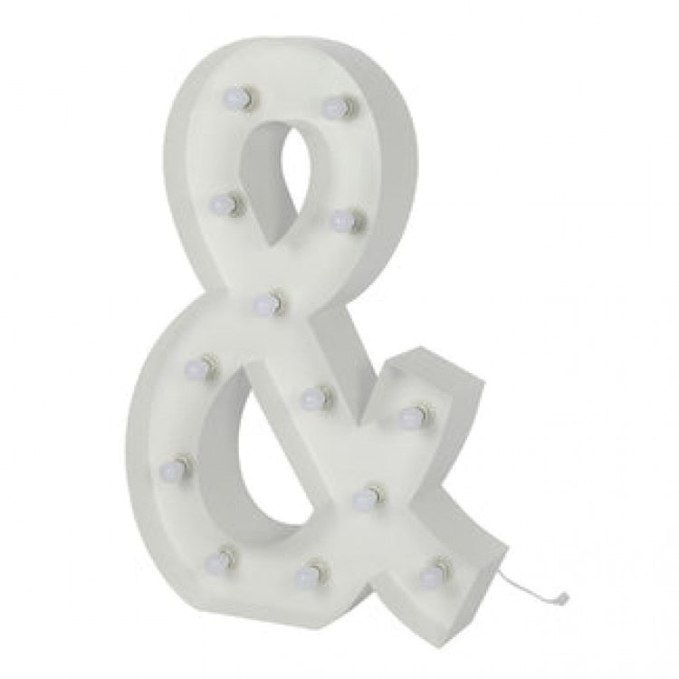 & Symbol Lighted Marquee