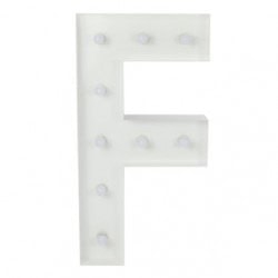 F Letter Lighted Marquee