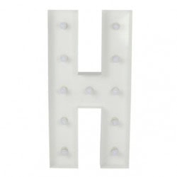 H Letter Lighted Marquee