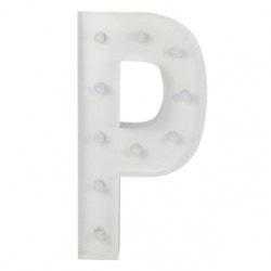 P Letter Lighted Marquee
