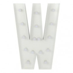 W Letter Lighted Marquee