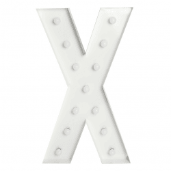 X Letter Lighted Marquee