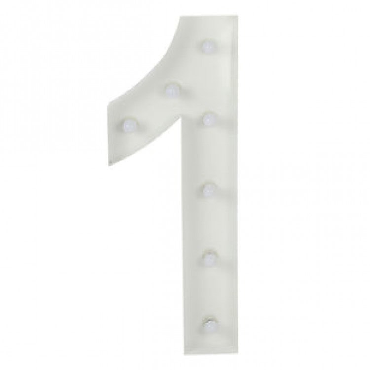 Number 1 Lighted Marquee