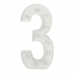 Number 3 Lighted Marquee