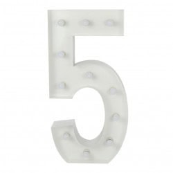 Number 5 Lighted Marquee