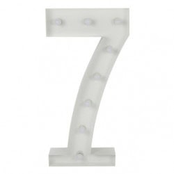 Number 7 Lighted Marquee