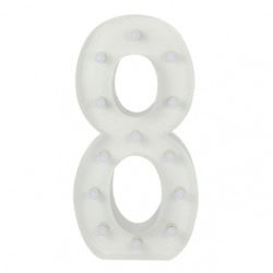 Number 8 Lighted Marquee