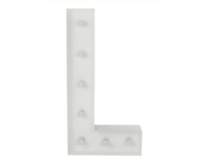 L Letter Lighted Marquee