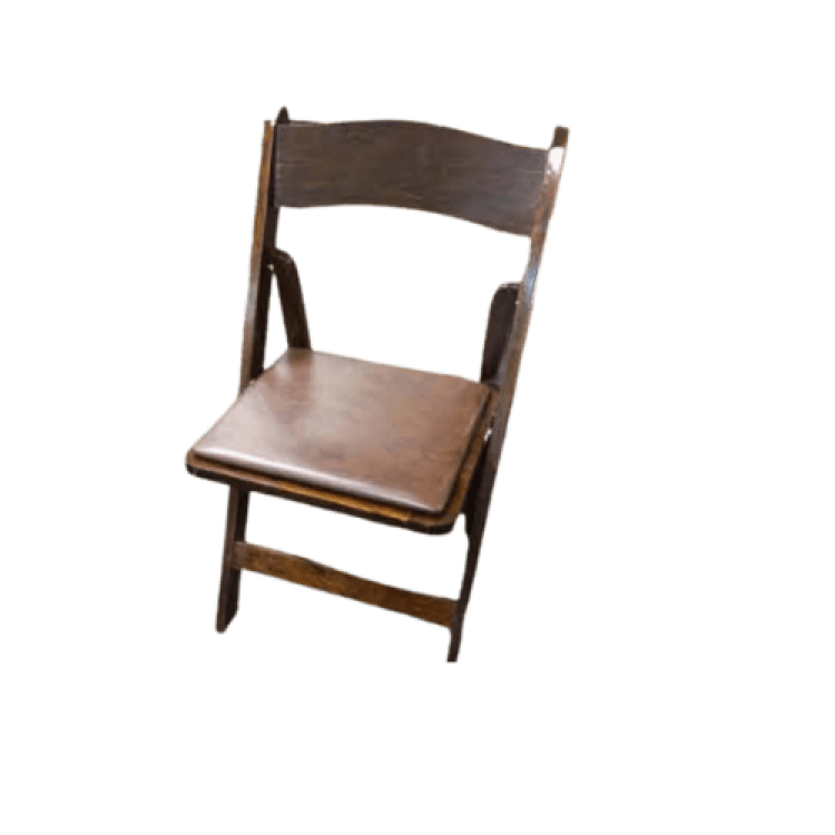 Garden Chair Fruitwood Brown Padded Seat