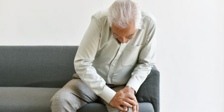 Arthritis joint pain problem in old man