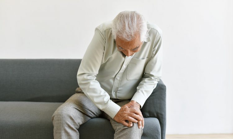 Arthritis joint pain problem in old man
