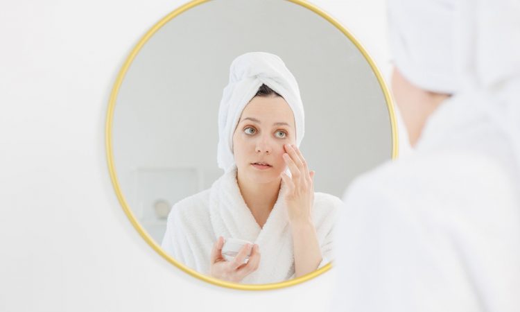 problematic skin and acne. treatment of inflammation and acne on the face