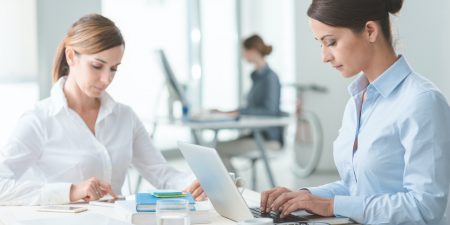 Successful women entrepreneurs at work