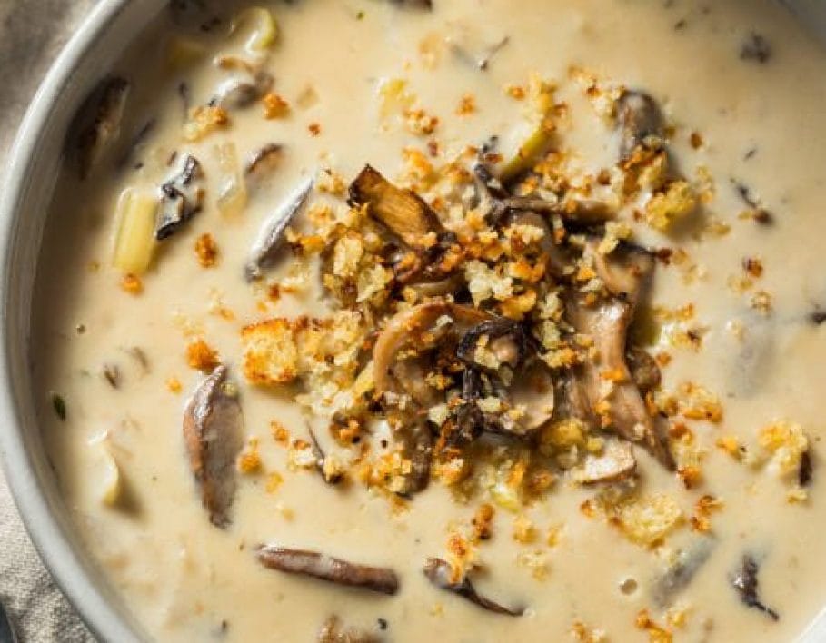 Cheezy Vegan Florentine: Tofu and Mushroom Edition