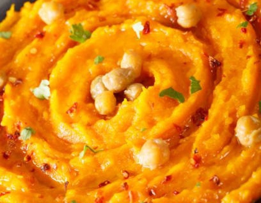 Pumpkin Pepper Greens Hummus