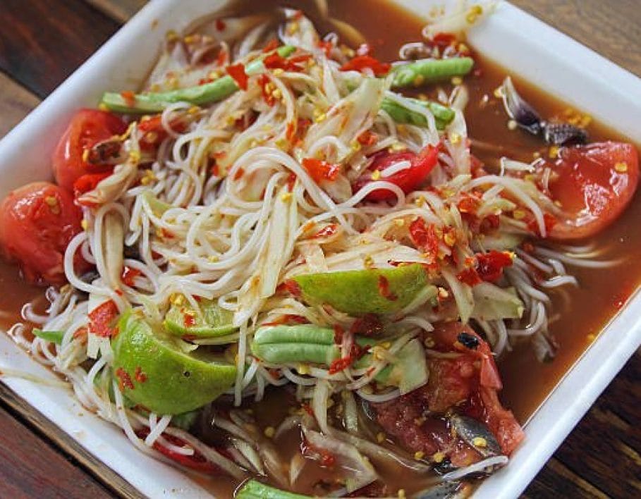 Thai Noodle Papaya Fusion