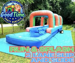 Run & Splash 2 lane slip and slide