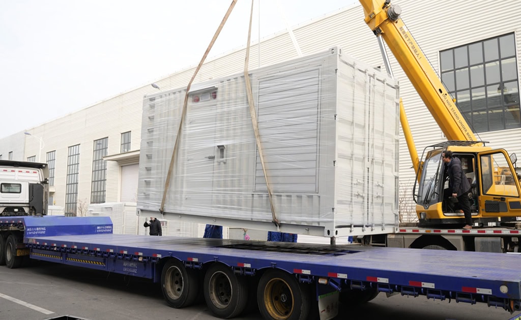 Diesel generator set container shipment