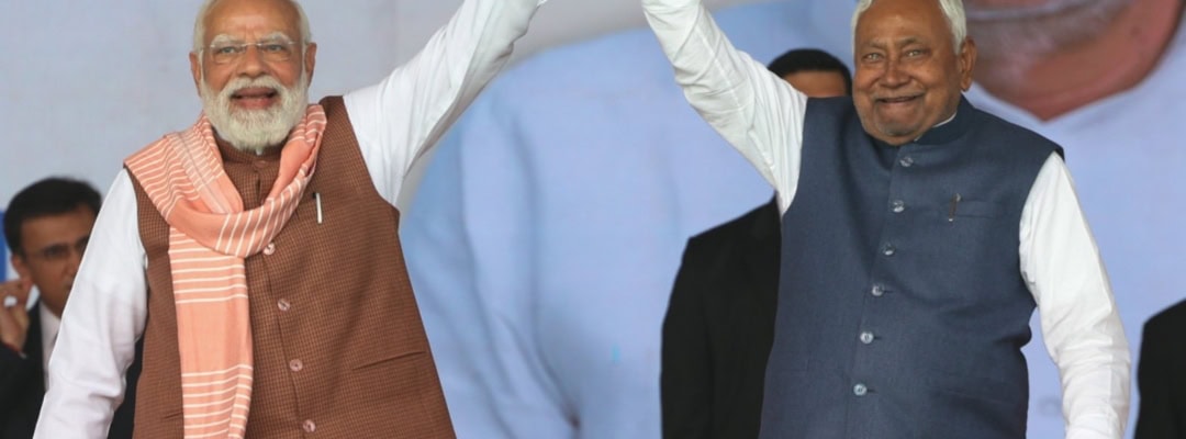 nitish and Nanrendra Modi