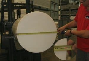 24" diameter Natural Acetal Copolymer Rod