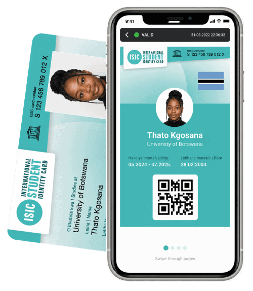ISIC card and phone CO.BW