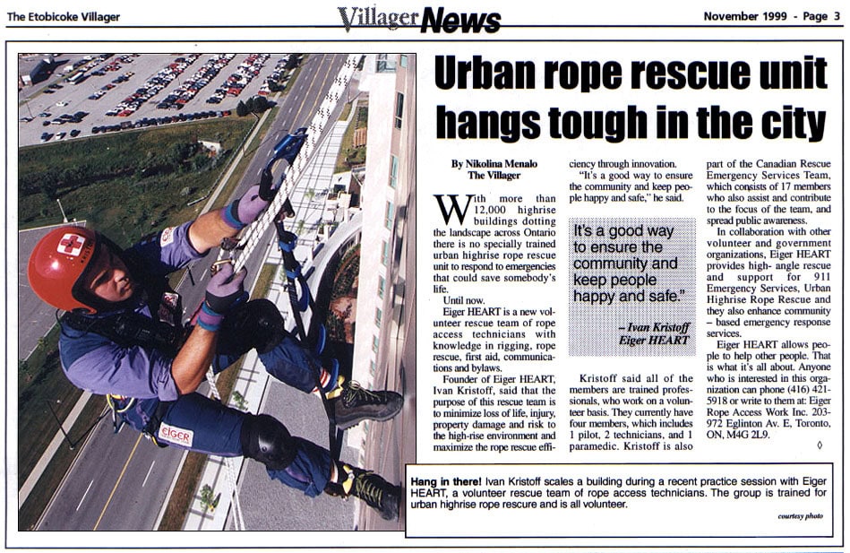 illager News: Urban rope rescue unit hangs tough in the city