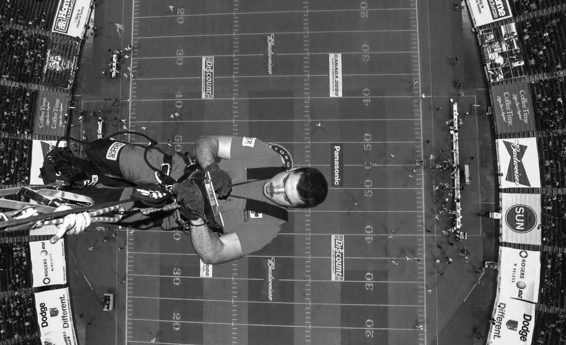 Canadian Spiderman on Roger's Center