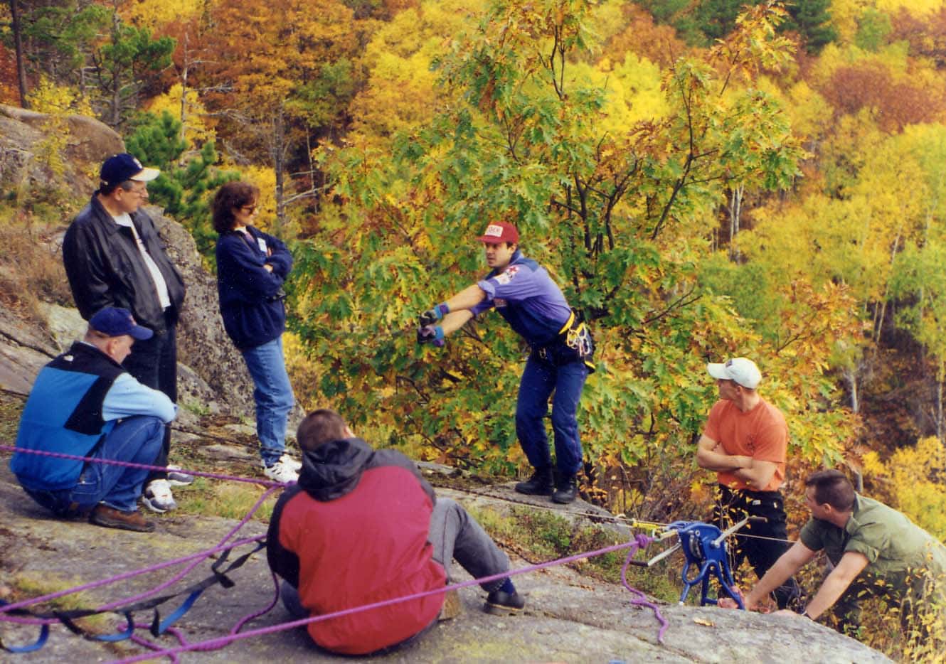 Rope access work демо