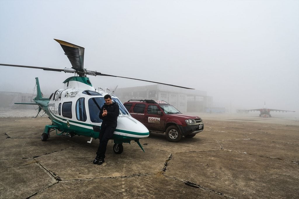 AugustaWestland A 109 Police Boreder Patrol medical helicopter with whinch cabel system