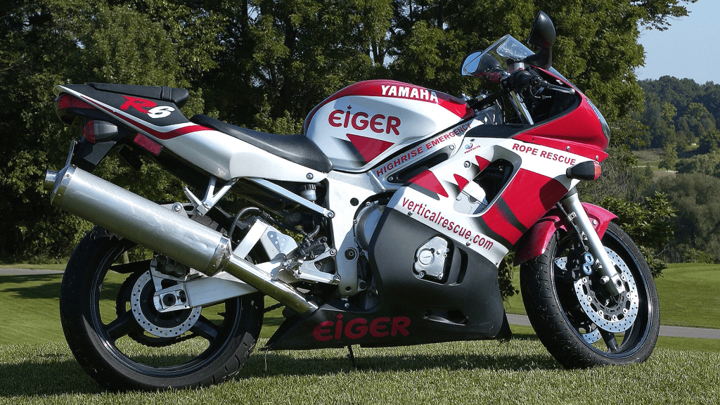 Spiderman on Yamaha r6