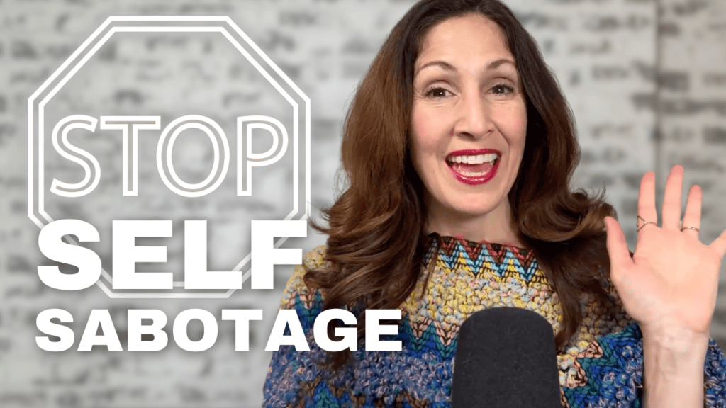 Stop self sabotage video thumbnail, Dr. Jodi Smiling and waving