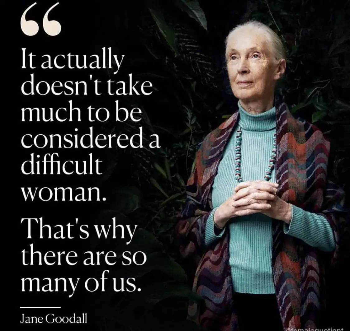 A quote from Jane Goodall