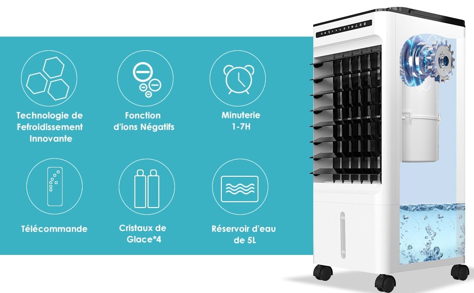 Solde Amazon : Promo actuelle à – 70 € sur le Climatiseur Portable Mkocean bon plan