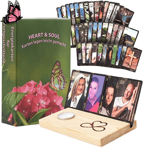Jetzt online kaufen! Lenormandkarten zum Kartenlegen – das Heart & Soul (Herz und Seele) Lenormand mit personalisierbaren Karten.