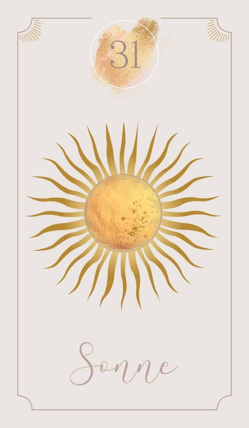 Jetzt online kaufen! Lenormandkarten zum Kartenlegen – die Sonne in der Starterkit Gold Ausgabe mit Begleitbuch!