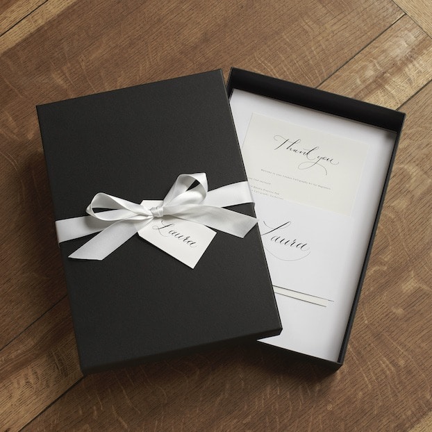 A Luxury Calligraphy Set is mailed to you before the Online Calligraphy Course A Luxury Calligraphy Set is mailed to you before the Online Calligraphy Course