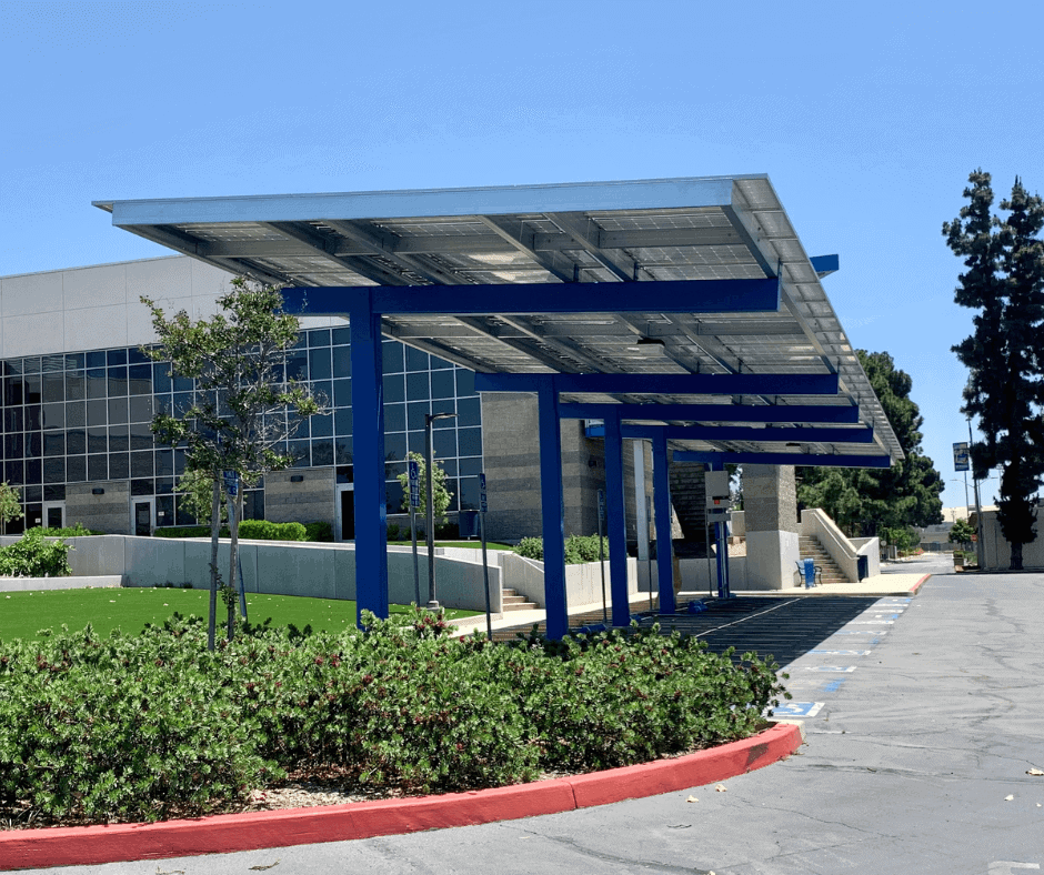 Solar Carports + Commercial Canopies 14 Citrus College Semi Cantilever