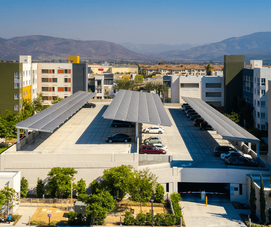 Solar Carports + Commercial Canopies 11 Pulse Millenia Apartments Parking Garage