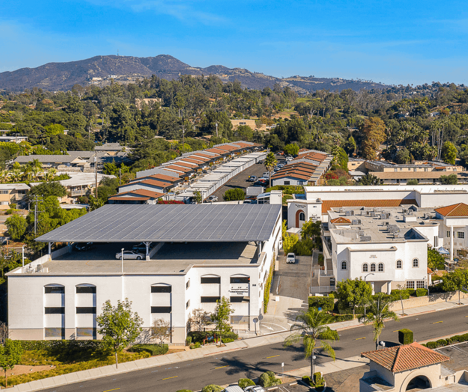 Solar Carports + Commercial Canopies 12 Vista Community Clinic Full Parking Garage