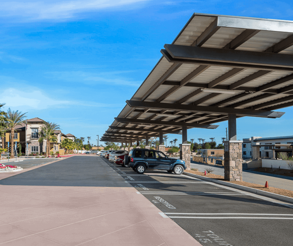 Solar Carports + Commercial Canopies 21 Bella Villagio Full Shade Carport