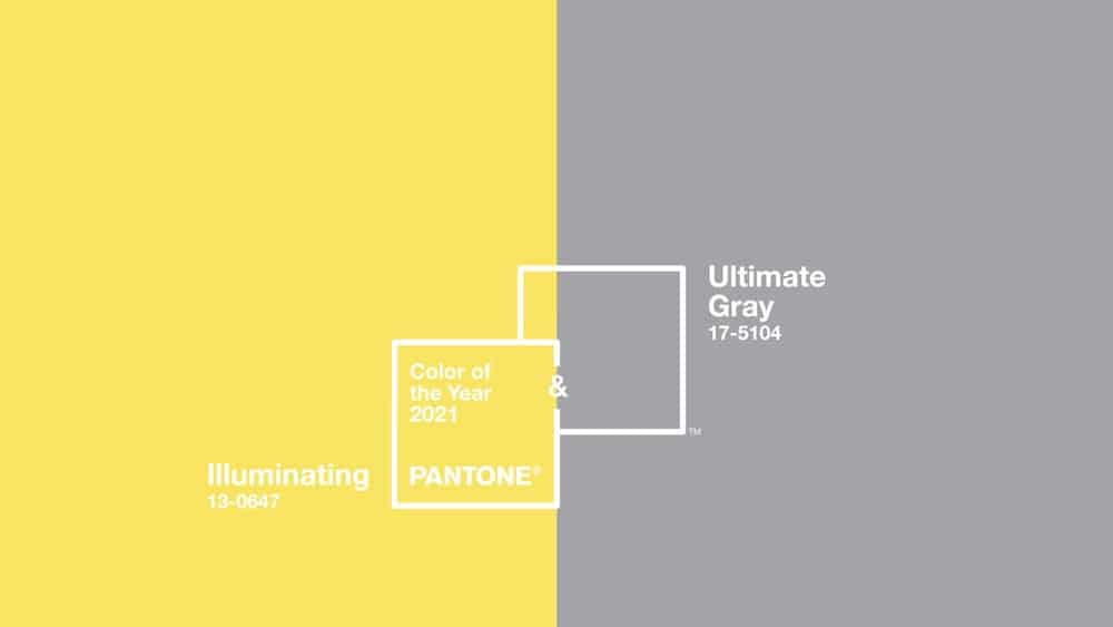 The colors of 2021 - Ulrimate Grey and Illuminating