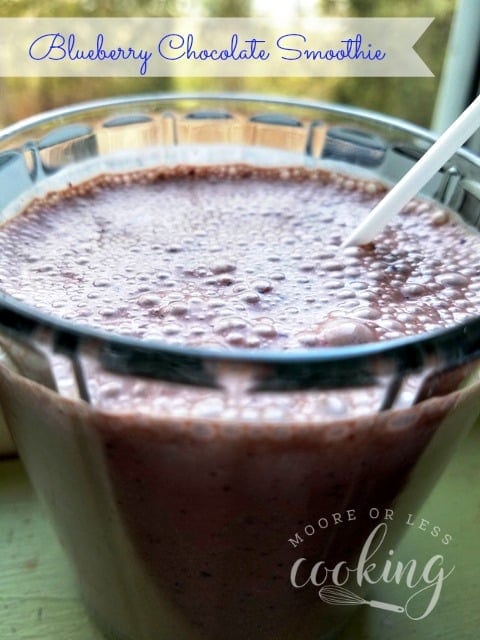 Blueberry Chocolate Smoothie
