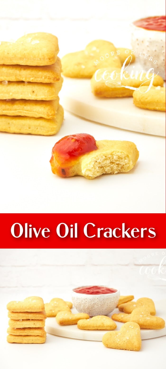 You’ll love the simplicity of these delectable homemade olive oil and sea salt crackers. Irresistible as a snack and elegant enough for a fancy cheese board, these golden crispy olive oil and sea salt crackers practically make themselves. via @Mooreorlesscook