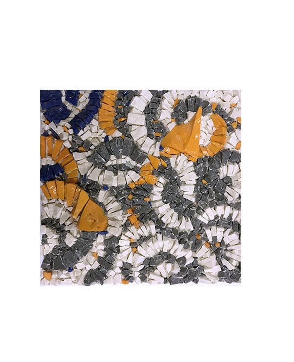 Mosaïc Concept, cours de mosaïque : Mouvements japonais : création en marbre et émaux de Venise