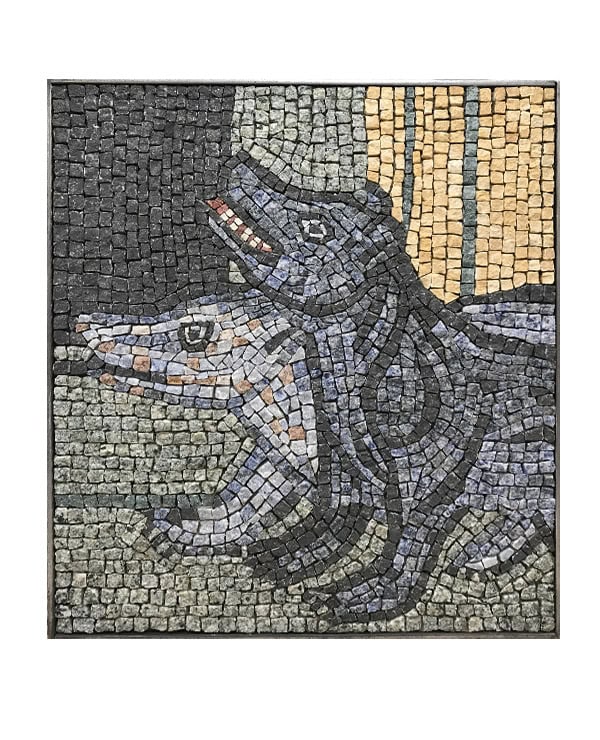 Mosaïque Concept, cours de mosaïque : Copie de mosaïque antique en marbre