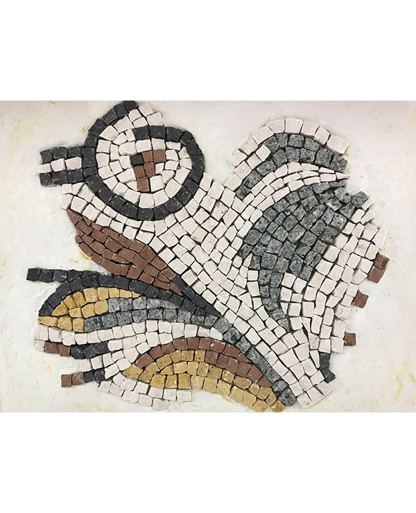 Mosaïc Concept, cours de mosaïque : Copie de mosaïque antique , fragment en marbre